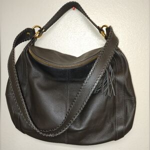 Onna Ehrlich 'Rachel' Pebbled Leather Hobo/Crossbody/Shoulder Bag.